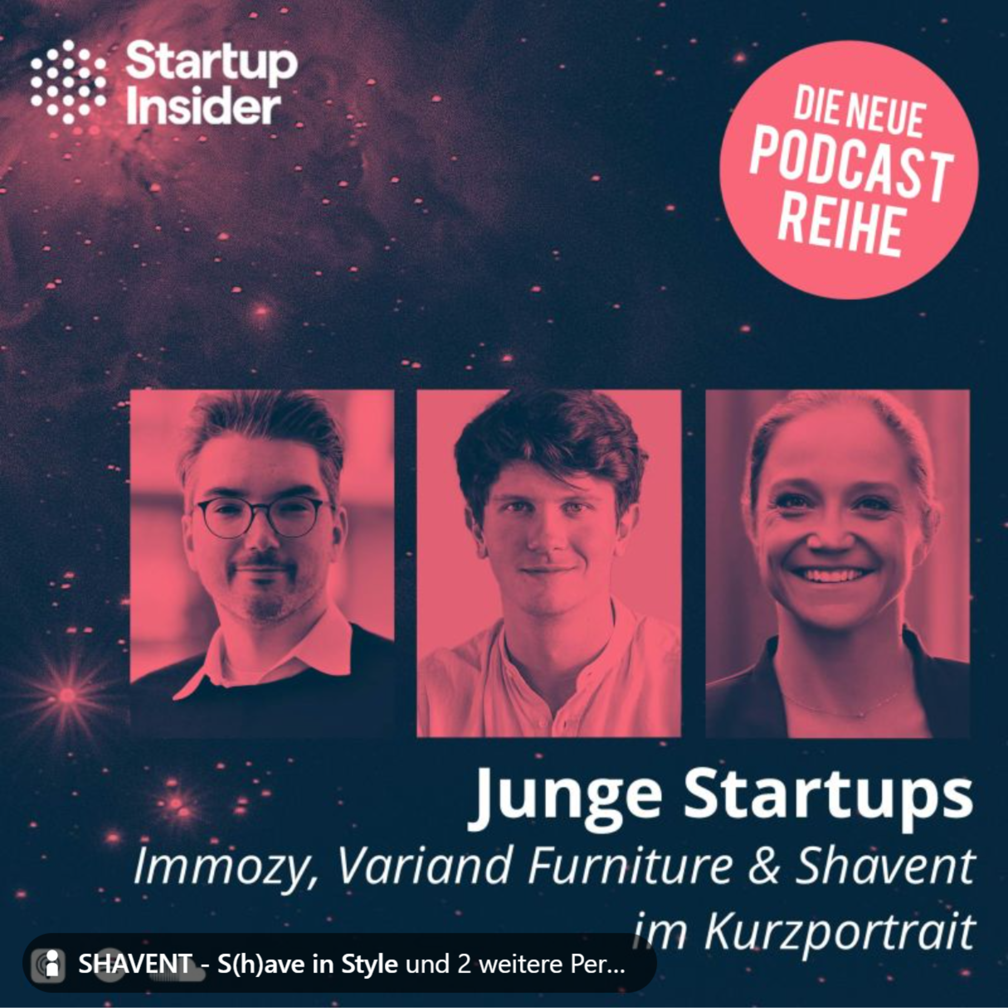 SHAVENT im Podcast mit der Gründerin Romy Lindenberg - Junge Startups
