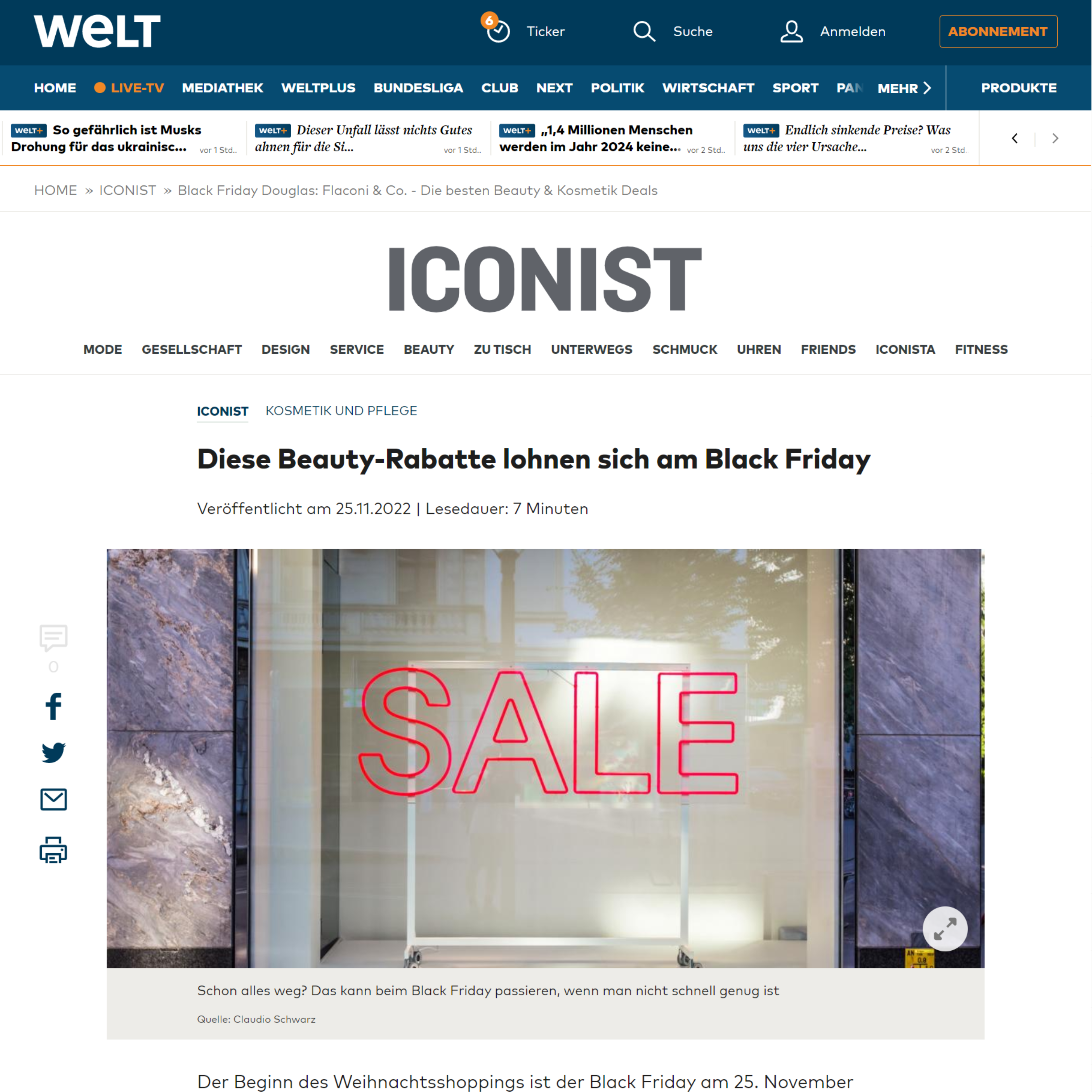 SHAVENT in der WELT an Black Friday