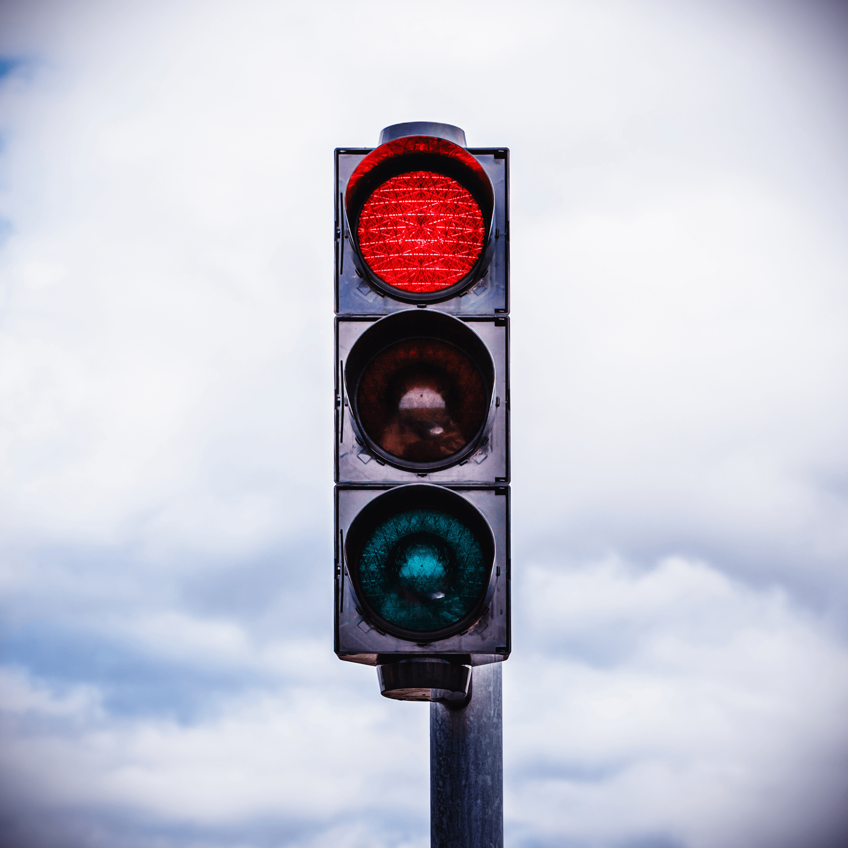 Ampel rot Rasierfehler