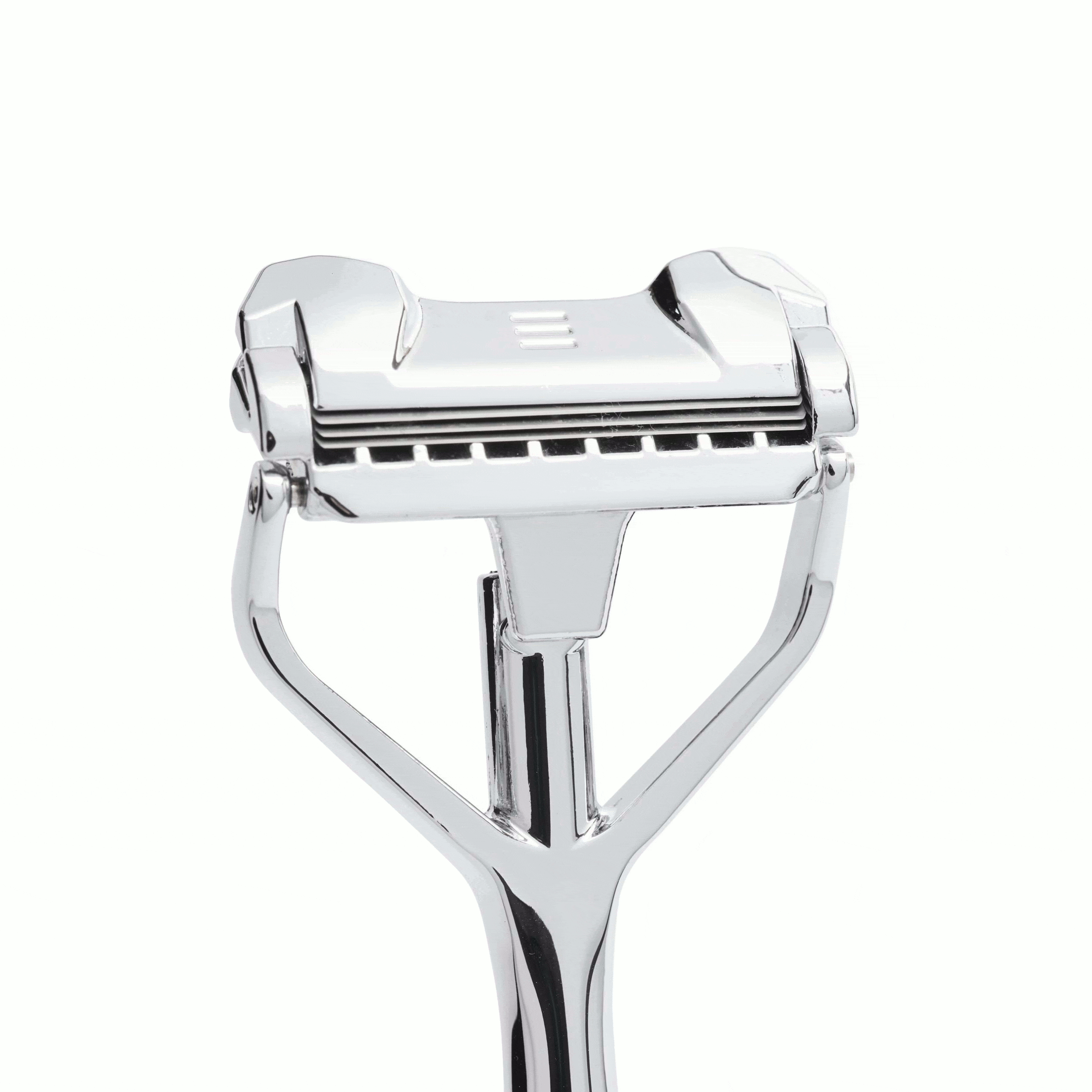 Rundum-Set: SHAVENT Original Schwingkopf-Rasierer, inkl. 100 Klingen & -sammeldose - SHAVENT - Razor