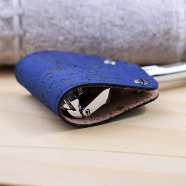SHAVENT Klingenschutz aus Kork - Cobalt Blue