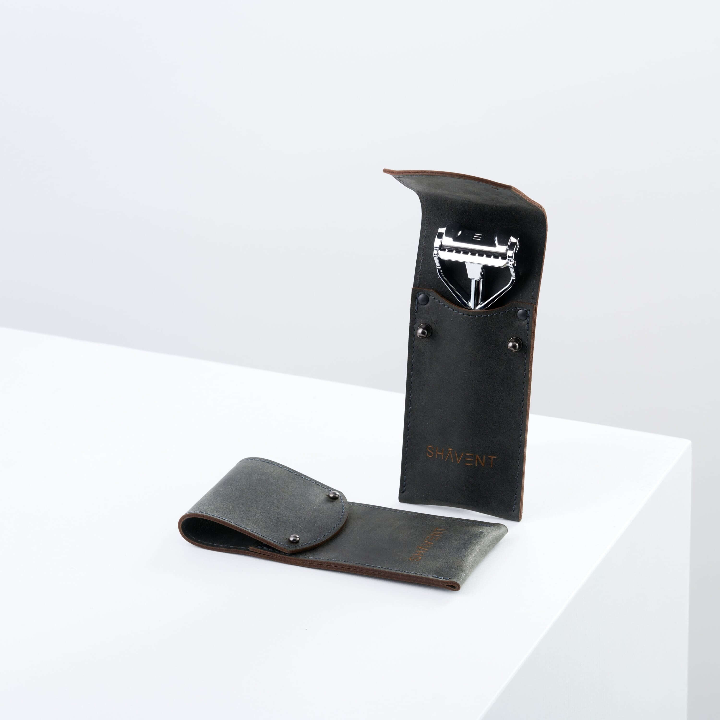 SHAVENT Original Rasierer Reise-Set mit Ledertasche - SHAVENT - Razor