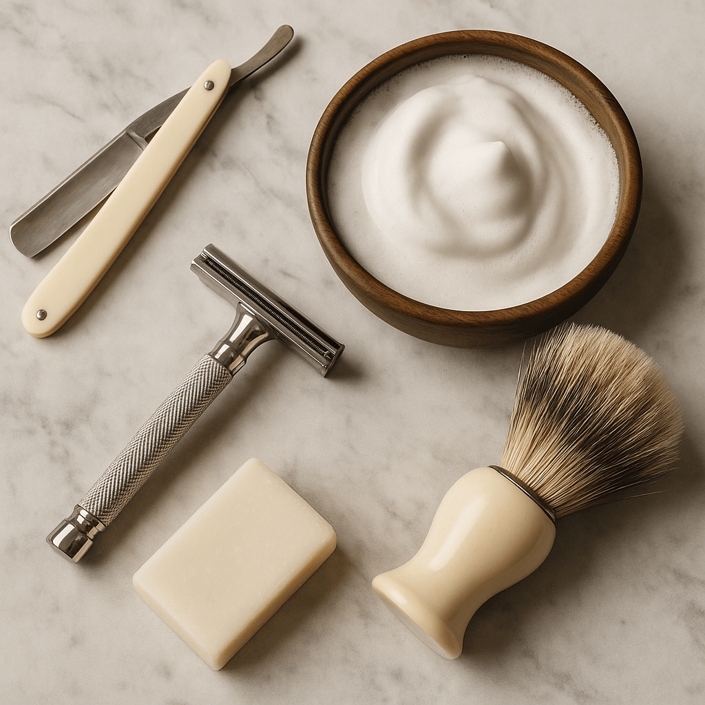 klassische rasur im laufe der zeit