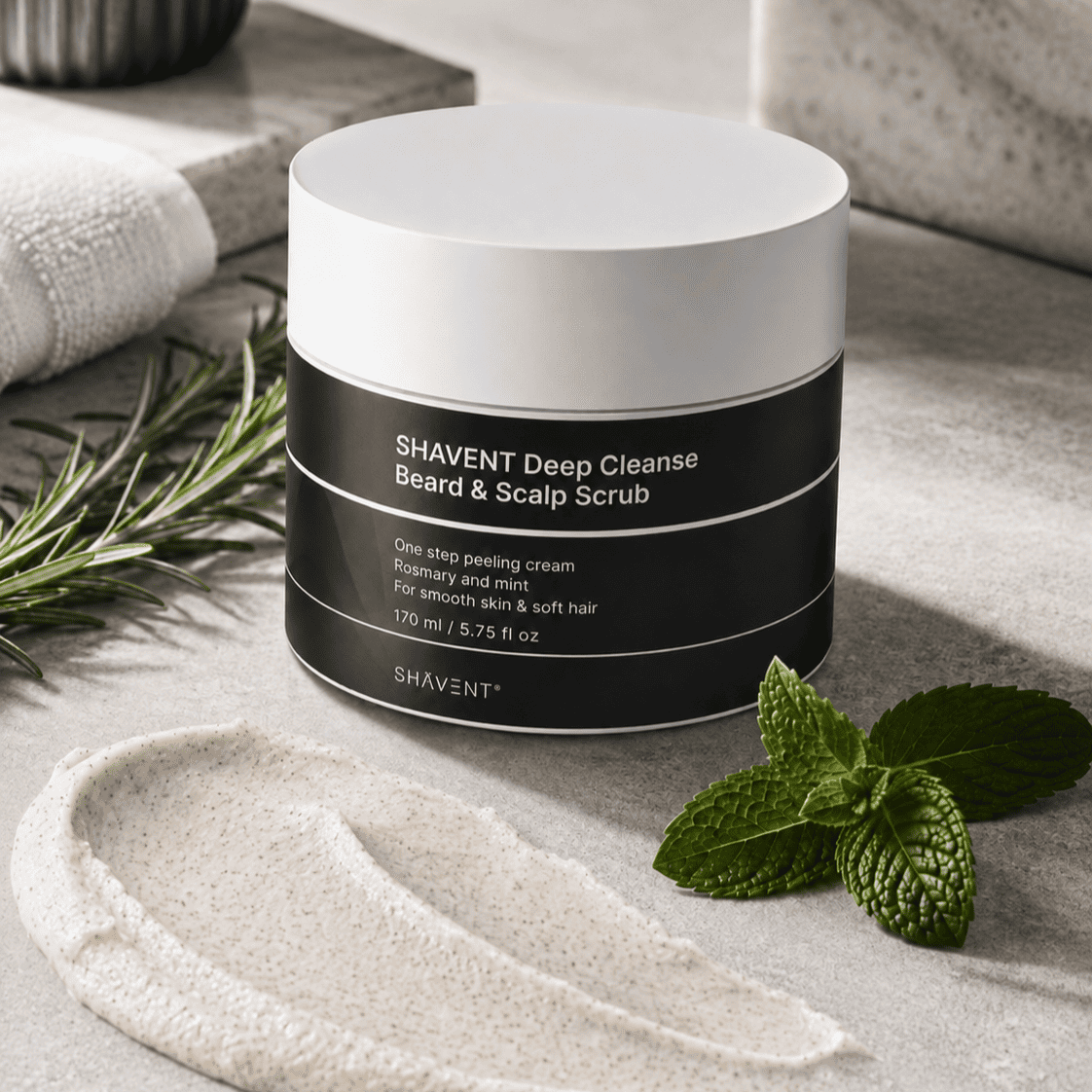 NEU: SHAVENT Deep Cleanse Beard & Scalp Scrub - Bart Peeling, perfekt gegen Hautschüppchen