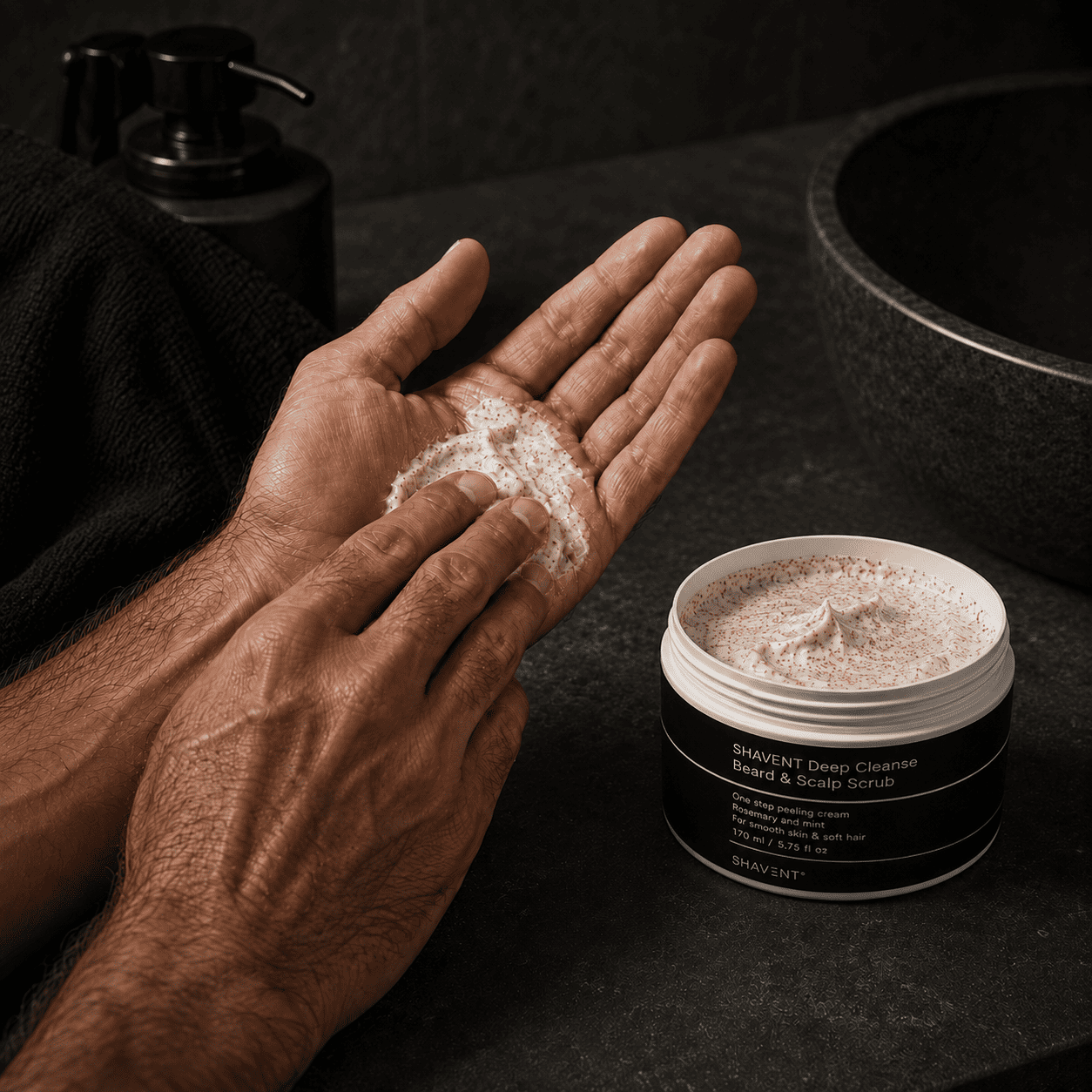 NEU: SHAVENT Deep Cleanse Beard & Scalp Scrub - Bart Peeling, perfekt gegen Hautschüppchen