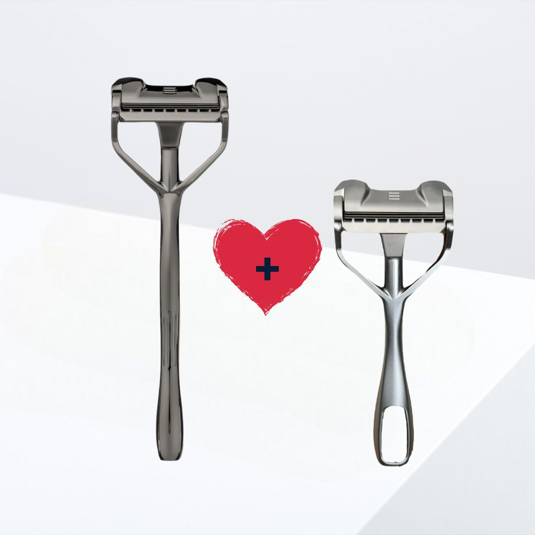 1 Shavent Original Black Oak und 1 Shavent Compact Matte Chrome für Valentinstag