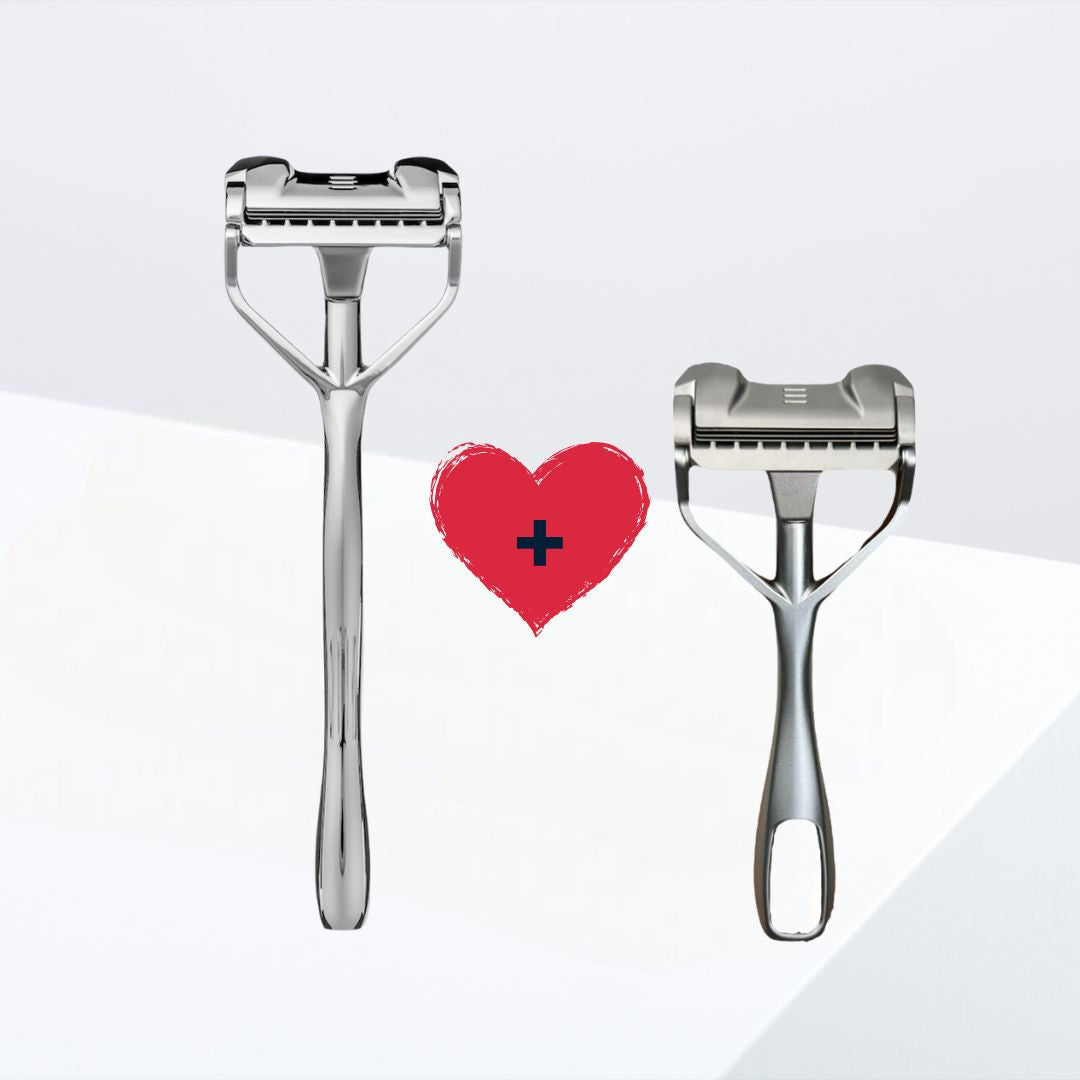 1 Shavent Original Chrome und 1 Shavent Compact Matte Chrome für Valentinstag