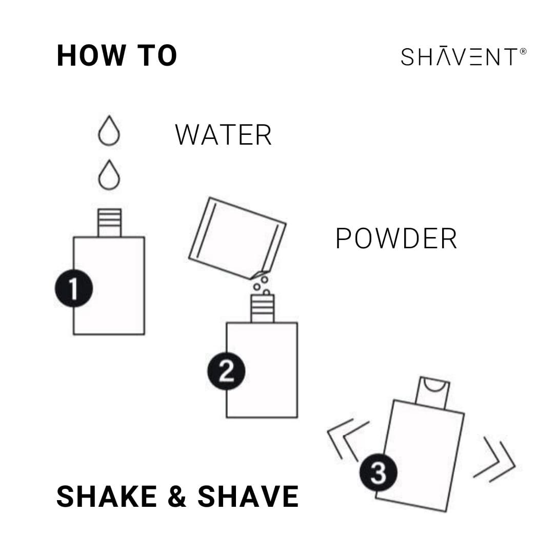 SHAVENT Rasiergel Anleitung mischen, How to